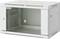 Puste szare obudowy rack z drzwiczkami szklanymi, odpowiednie do montażu komponentów elektronicznych w środowiskach informatycznych.