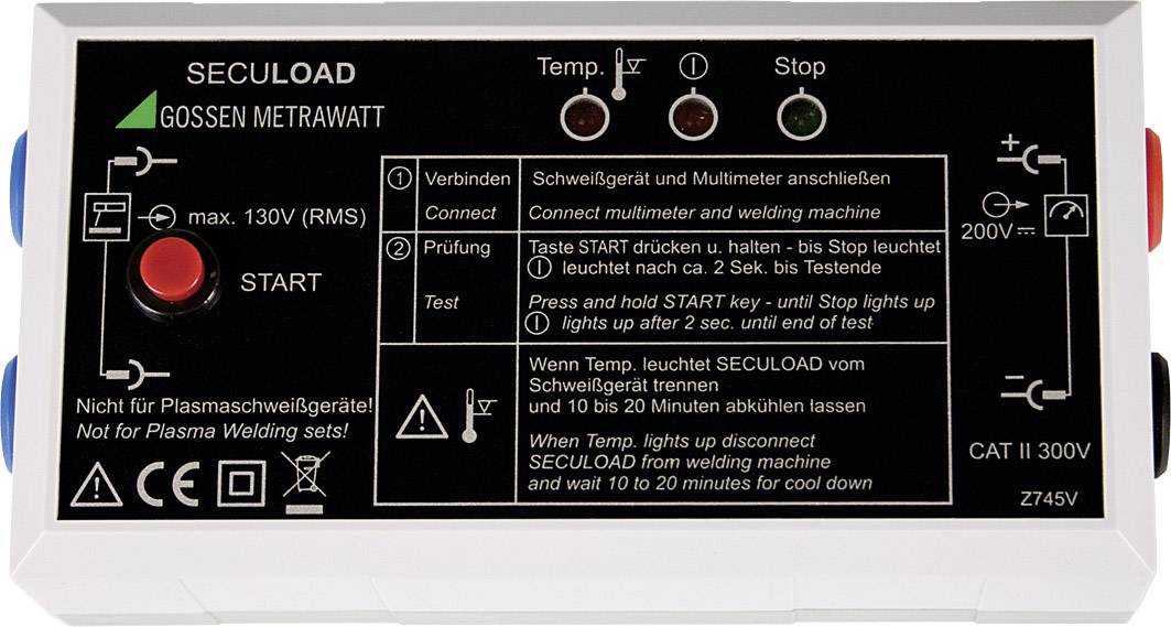 Випробувальний адаптер Secuload N для зварювальних апаратів Gossen Metrawatt SECULOAD-N