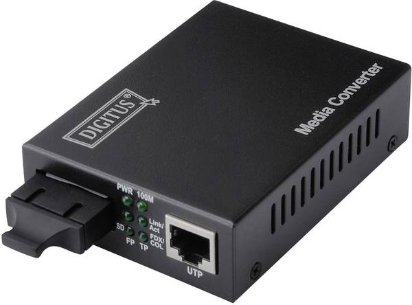 Konwerter multimediów, sieciowy Digitus DN-82021-1 LAN, SC Duplex 100 MBit/s