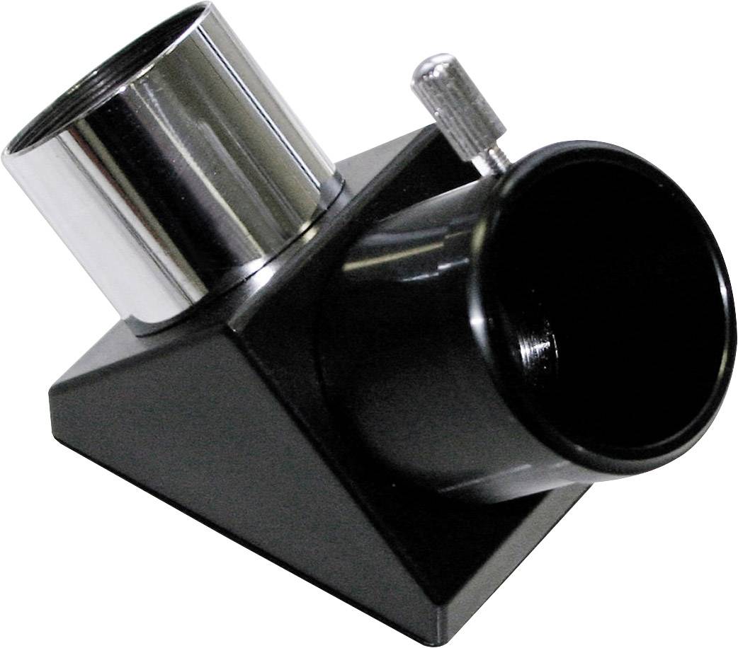 Diagonalny adapter zwierciadlany wykonany z metalu i tworzywa sztucznego, powszechnie stosowany w teleskopach w celu zmiany kąta obserwacji.