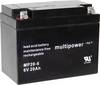 Akumulator ołowiowy multipower MP20-6 A9621, AGM, 6 V, 20 Ah