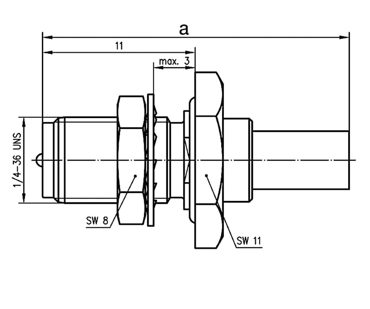 Роз'єм SMA зворотний Telegärtner 100024759 100024759 вбудований роз'єм 