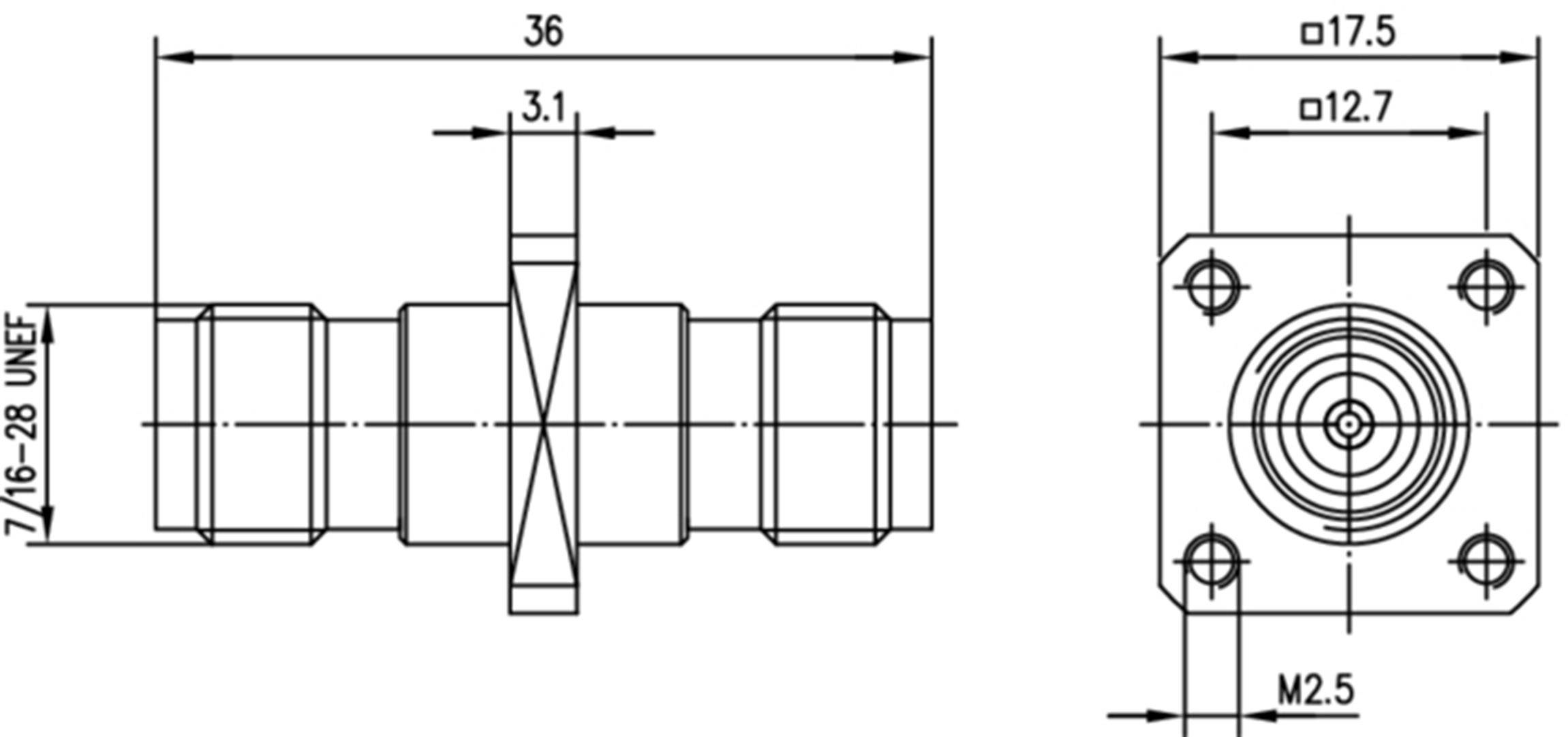 Адаптер Telegärtner BNC 100023831 TNC-роз'єм 