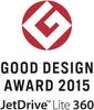 Nagroda 'Good Design Award 2015', JetDrive Lite 360. Czerwone logo u góry.