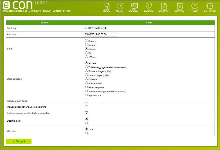 Трифазний лічильник струму з трансформатором econ solutions econ sens3 - 3000A