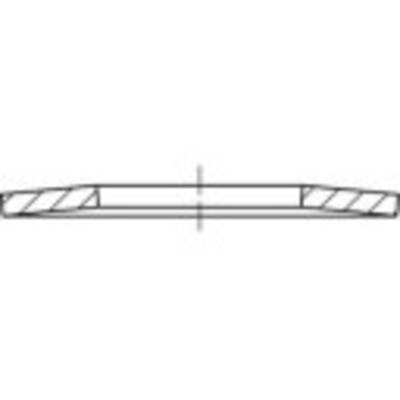 Podkładki okrągłe sprężyste TOOLCRAFT 137390 DIN 2093 Średnica wewnętrzna: 12.3 mm 100 szt.