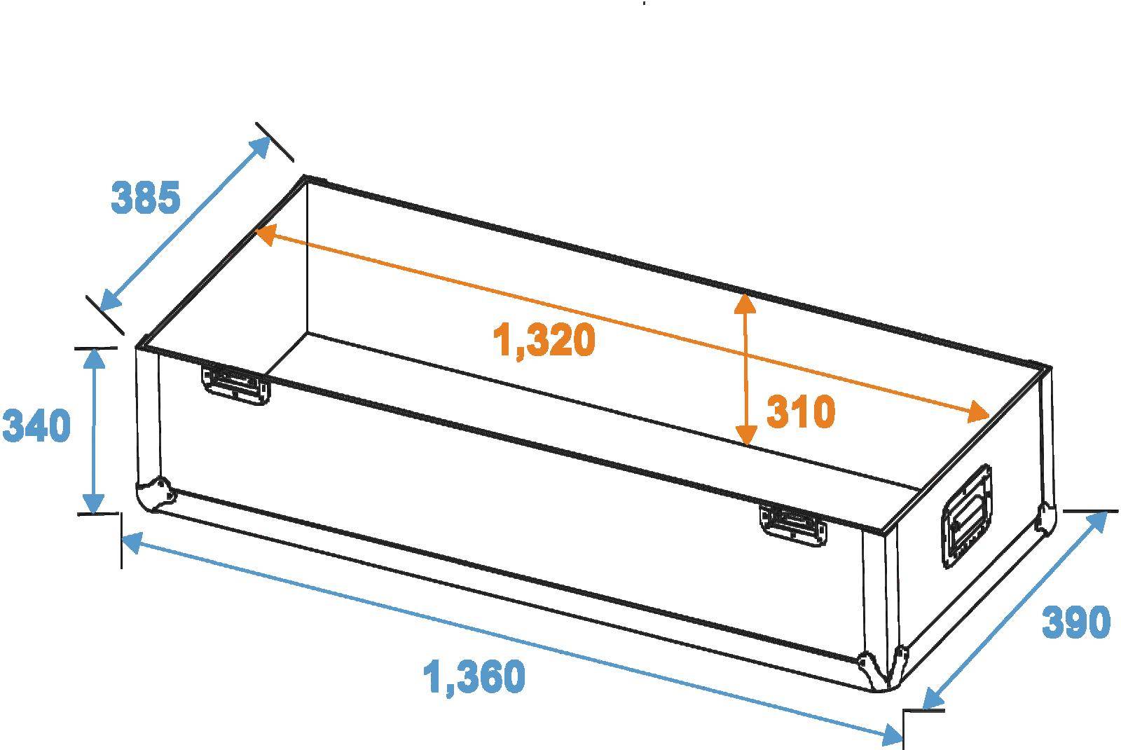 Roadinger LCD ZL50 31998012 Skrzynia (D x S x W) 385 x 1360 x 825 mm-4