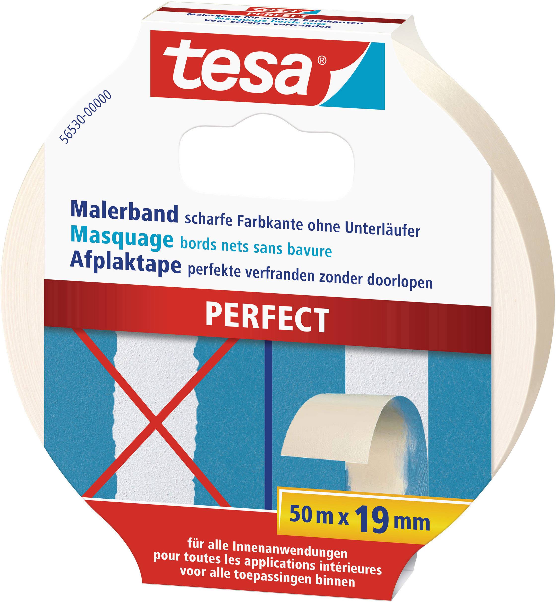 Taśma maskująca tesa 56530-00000-00 PERFECT (D x S) 50 m x 19 mm 50 m 1 szt.