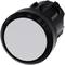 Okrągły, czarny przycisk naciskowy z białą powierzchnią, odpowiedni do systemów sterowania i automatyzacji.