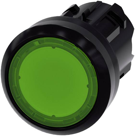 Siemens 3SU10010AB400AA0 3SU1001-0AB40-0AA0 Подсвечиваемая кнопка, плоский привод, пластиковое переднее кольцо, зеленый пластиковы