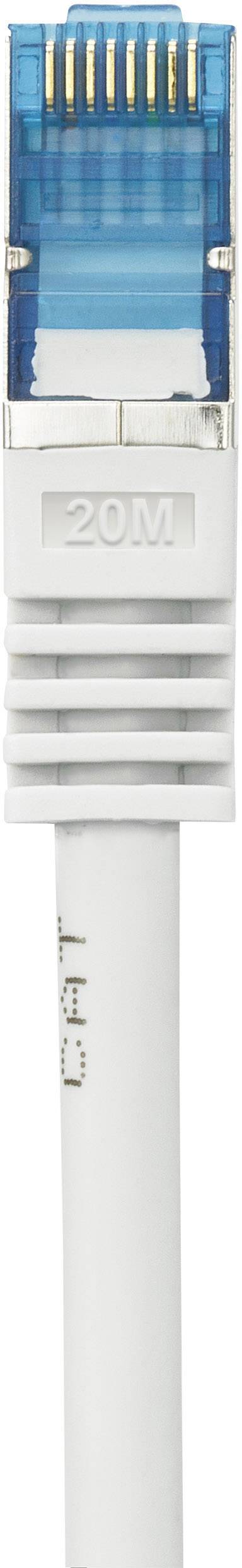 Kabel sieciowe z niebieską wtyczką RJ45.