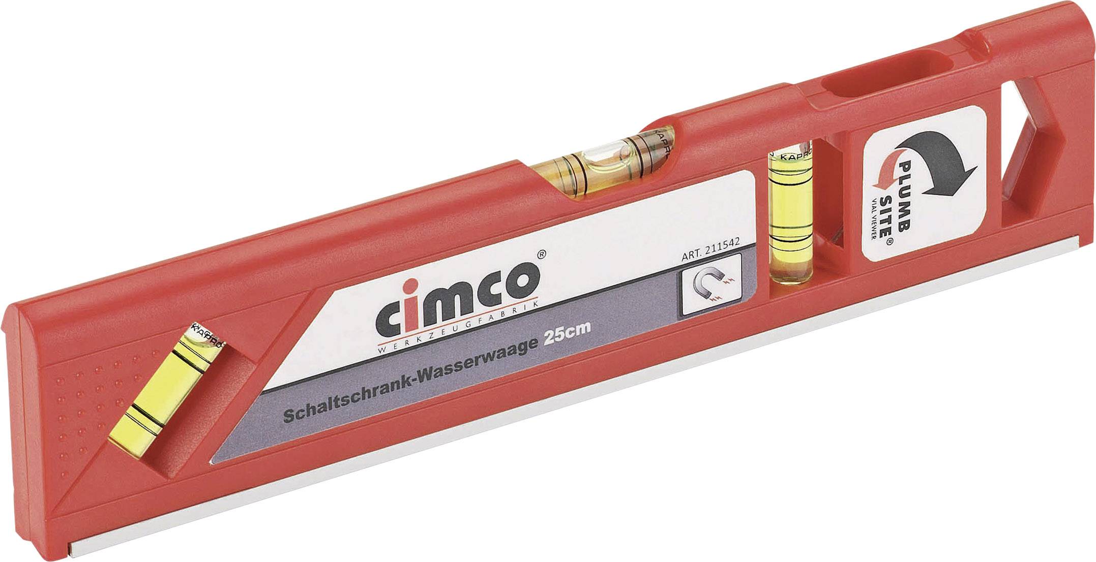 Спірсовий рівень Cimco Cimco Werkzeuge 211542, Довжина: 25 см, для розподільного щита