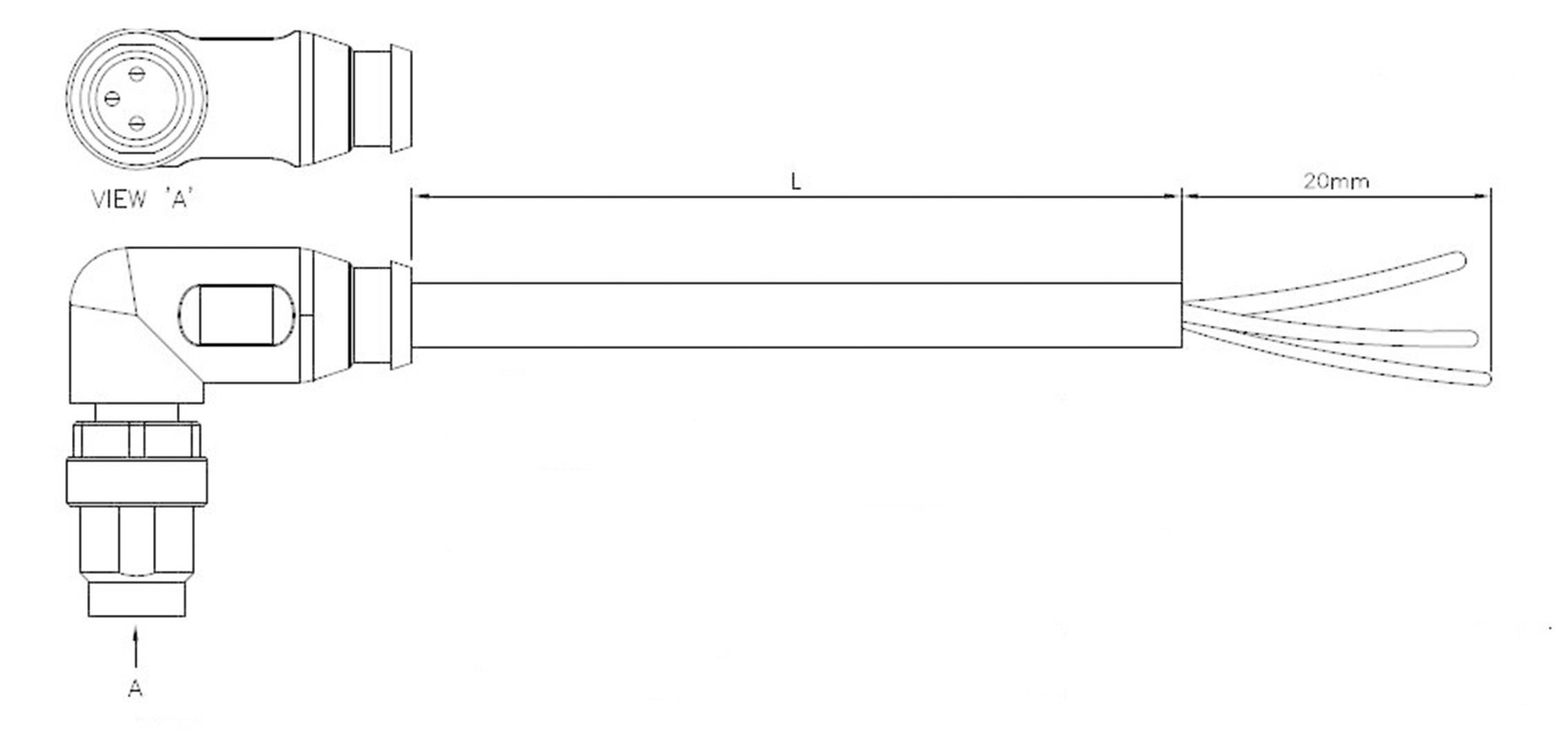 Кабель датчика/виконавчого пристрою TE Connectivity 1-2273008-3 1 шт.