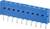 Niebieski, piętnastostykowy złącze wtykowe z prostokątnymi metalowymi stykami, odpowiednie do płytek elektronicznych i urządzeń.