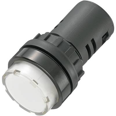 Czarny cylindryczny element z białym, okrągłym zakończeniem przypominającym przycisk lub włącznik.