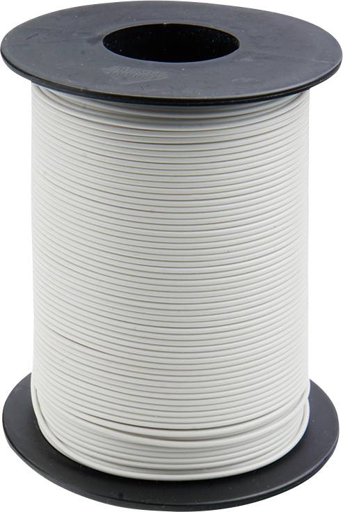 Donau Elektronik 105-5-100 З'єднувальний кабель 1 x 0,20 мм² білий 100 м