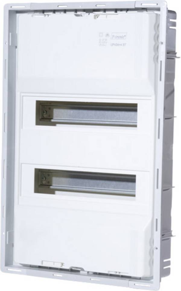 <br> F-Tronic<br> 7210029<br> UPV24+4ST<br> Szafka rozdzielcza<br> podtynkowy<br> Ilość modułów = 28<br> Ilość rzędów = 2<br> Opis 1 szt.<br>