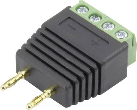 Лабораторний роз'єм чоловічий Conrad Components прямий чоловічий роз'єм Діаметр контакту: 2 мм чорний 93013c1127 1 шт.