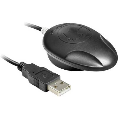 Czarny czytnik kart z interfejsem USB, często używany do kart inteligentnych lub kart bezpieczeństwa, leży na jasnej powierzchni.