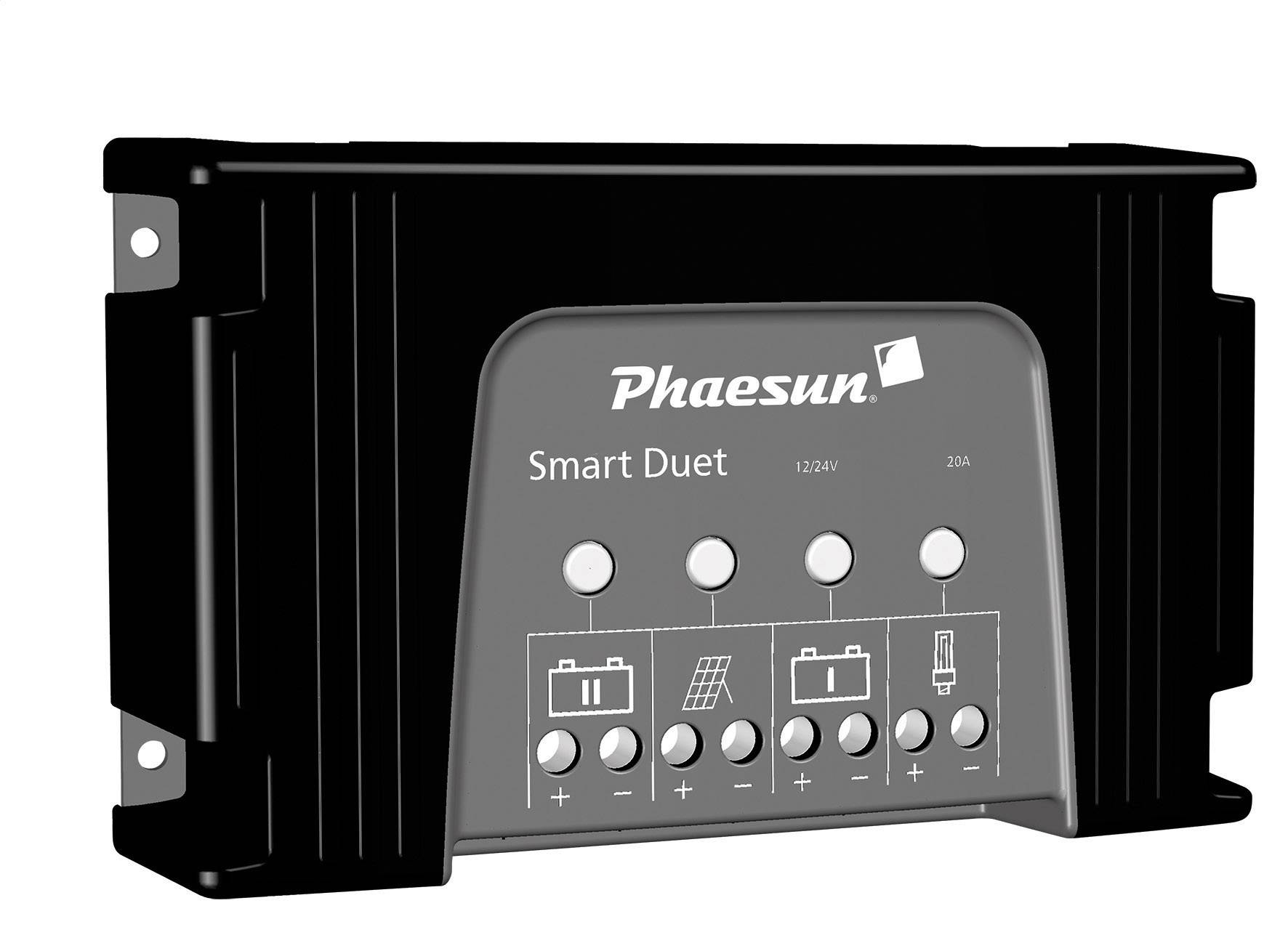 Solarny regulator ładowania Phaesun Smart Duet 20 Szeregowe 12 V, 24 V 20 A