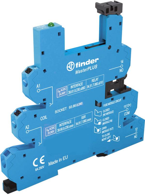 Finder 93.66.0.240 Gniazdo przekaźnika 93.66.0.240, 1 szt.