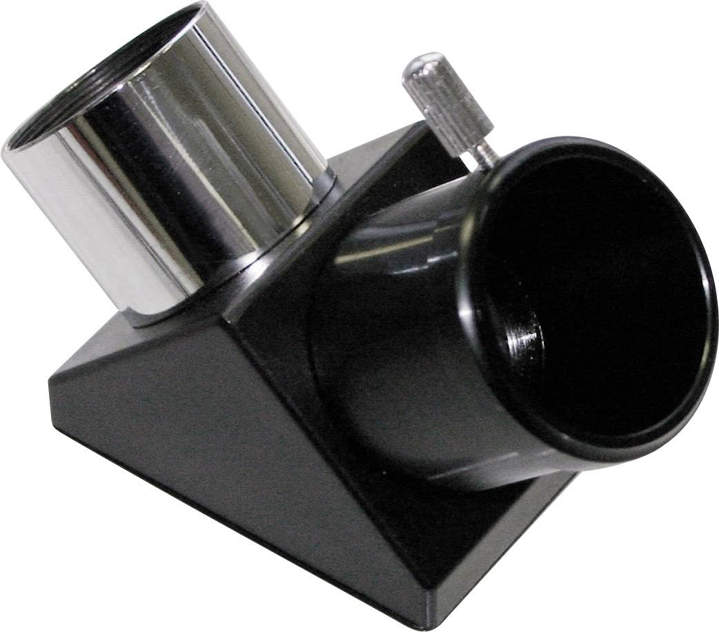 Diagonalny adapter pryzmatyczny do teleskopów, umożliwiający wygodne obserwacje pod kątem 90 stopni, poprawiający komfort użytkowania.