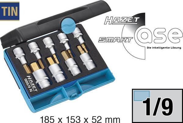 Nasadka zestaw Hazet 986/9 N 986/9N 1/2" (12.5 mm)