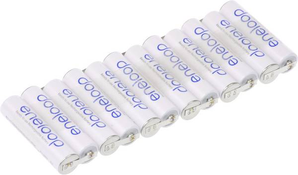 Pakiet akumulatorów AAA, NiMH Panasonic eneloop Reihe F1x12, Ilość ogniw: 12, 14.4 V, 750 mAh