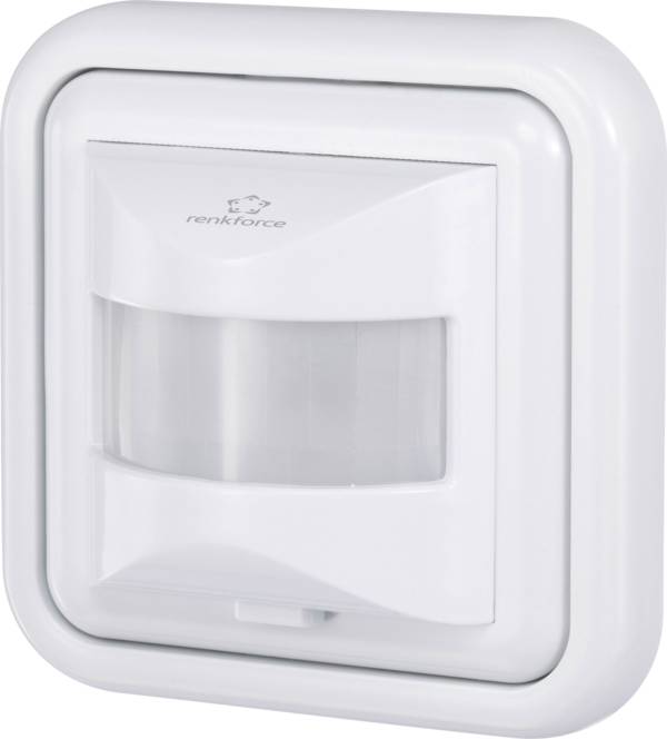 Czujnik ruchu PIR Renkforce 4016139070186 160 ° IP20 biały