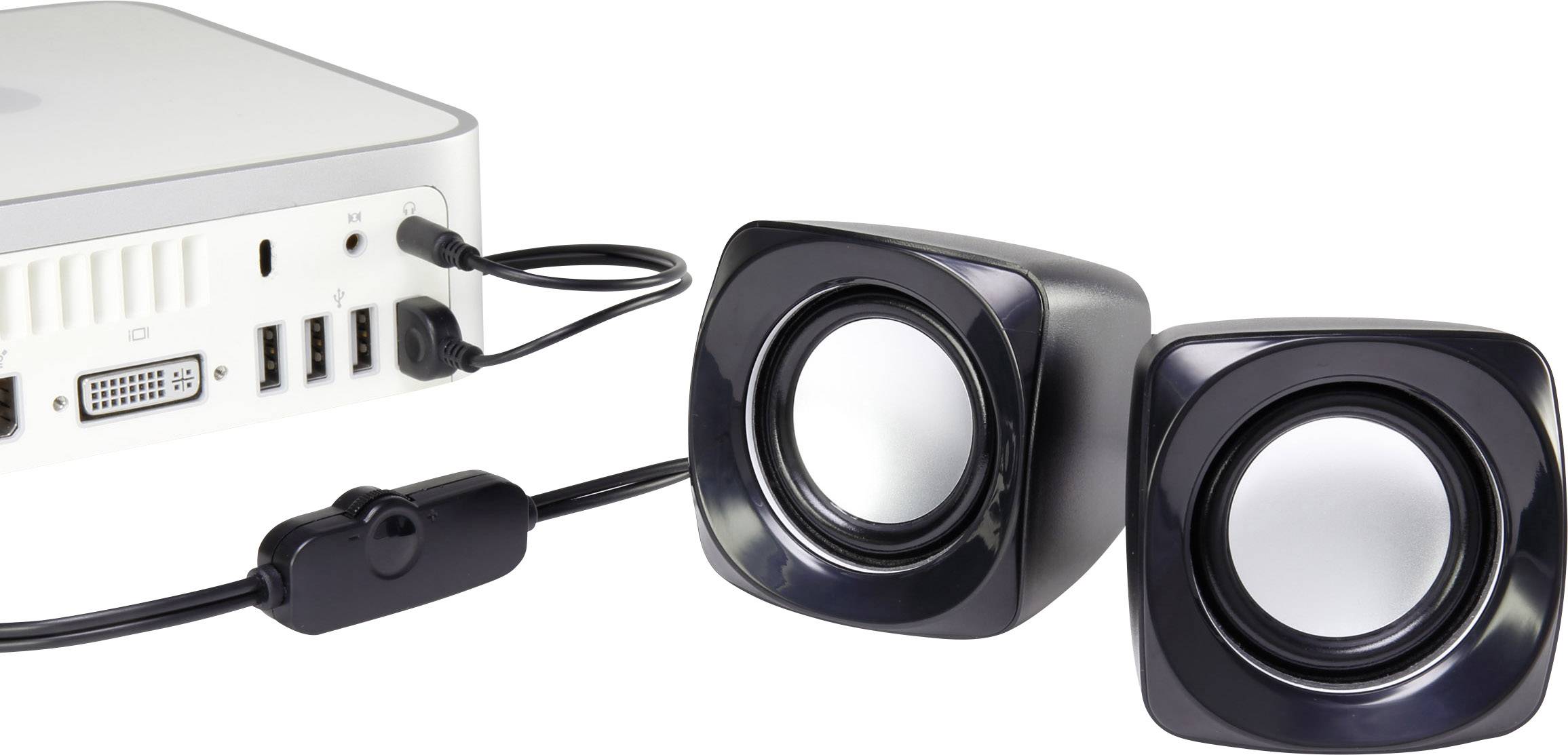 ПК-колонка Renkforce RF-4755736 дротова 6 Вт чорна