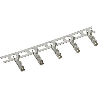 Metalowy element z wieloma zaciskami ułożonymi w rzędzie, stosowany do połączeń elektrycznych w zastosowaniach technicznych.
