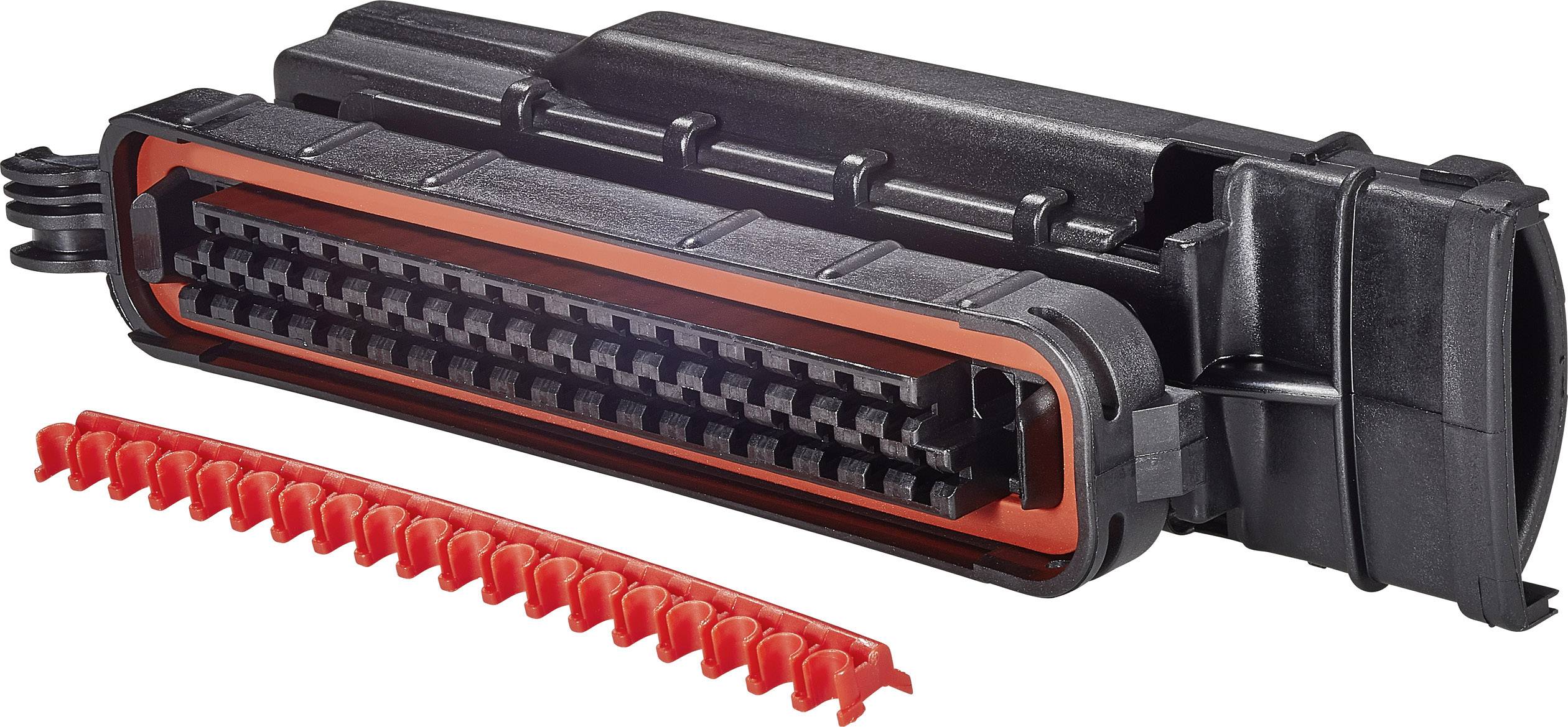 Корпус штекерного роз'єму TE Connectivity для кабелю J-P-T Кількість контактів 35 Розміри сітки: 5 мм 282195-2 1 шт.