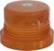 Przezroczysta, pomarańczowa osłona z tworzywa sztucznego, często stosowana jako zabezpieczenie lamp ostrzegawczych.
