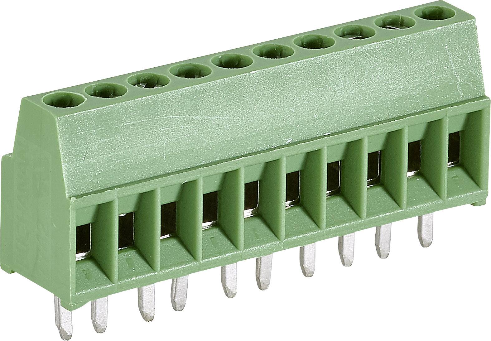TE Connectivity 282834-8 Гвинтові клеми 1,4 мм² Кількість контактів 8 зелений 1 шт.