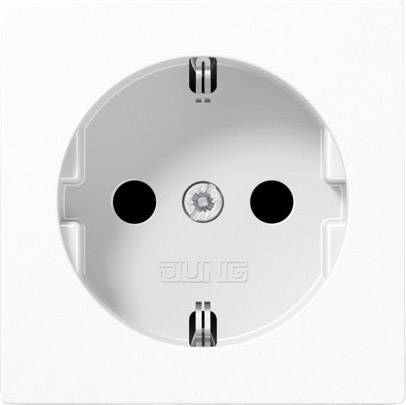Розетка Jung із заземленням A 500, AS 500 білосніжна A1520WW 1 шт.