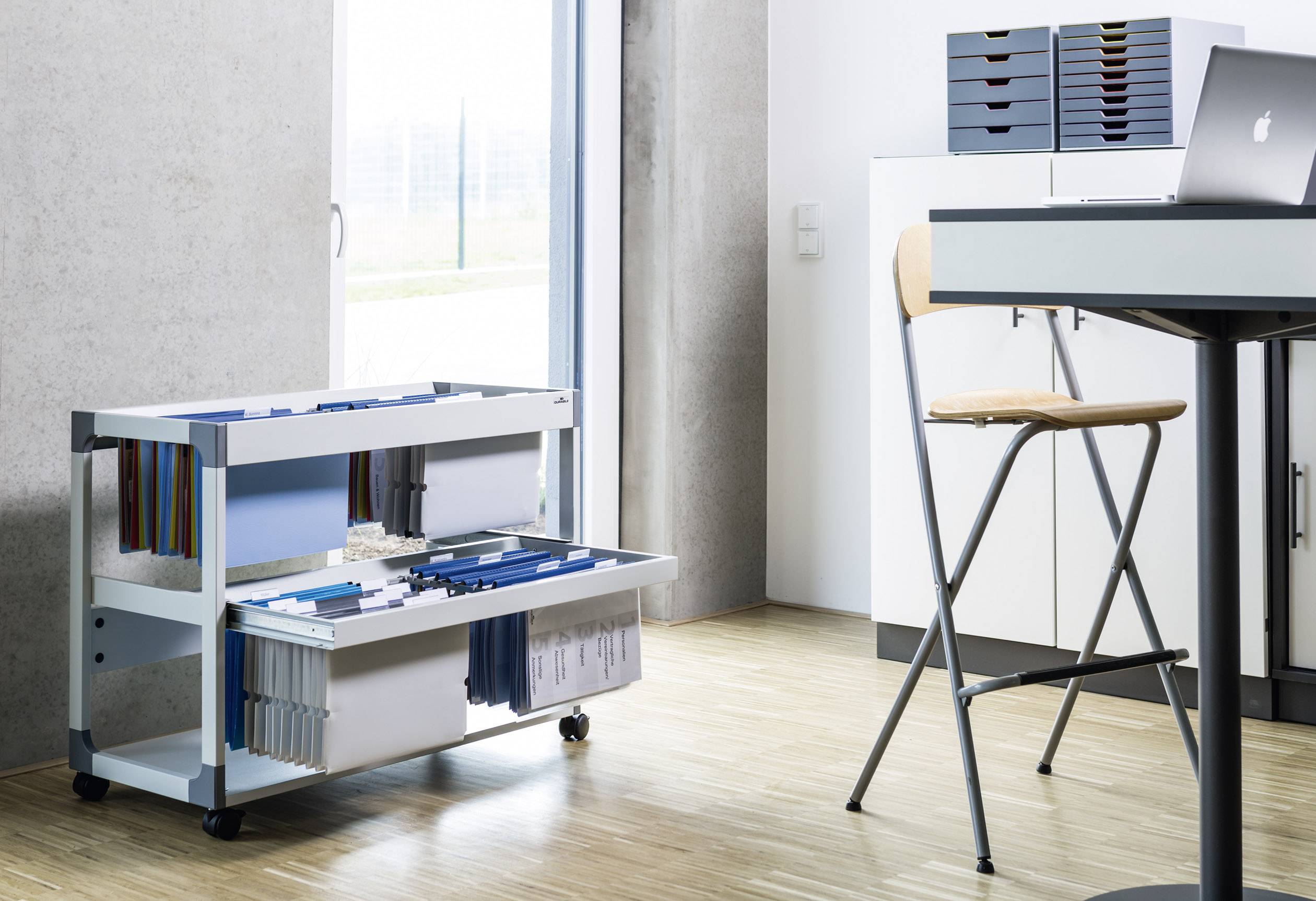 Візок для підвісних файлів Durable SYSTEM 200 Multi 379210 сірий 1 шт.