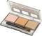 Paleta cieni do powiek z trzema kolorami: różowym, pomarańczowym i brązowym. Zawiera dwa aplikatory.