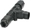 Phoenix Contact 1405404 Rozdzielacz złącza męskiego okrągłego QPD T 4PE 2X9-16 BK, 1 szt.