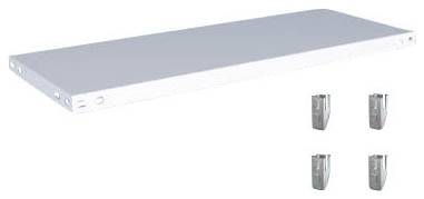 Orion Regalsysteme K10040L/040 Półka dolna (S x G) 1000 mm x 400 mm stal powłoka z tworzywa sztucznego szary błyszczący Podłoga metalowa 1 szt.