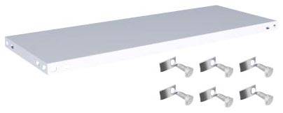 Orion Regalsysteme K10040M/051 Półka dolna (S x G) 1000 mm x 400 mm stal powłoka z tworzywa sztucznego szary błyszczący Podłoga metalowa 1 szt.