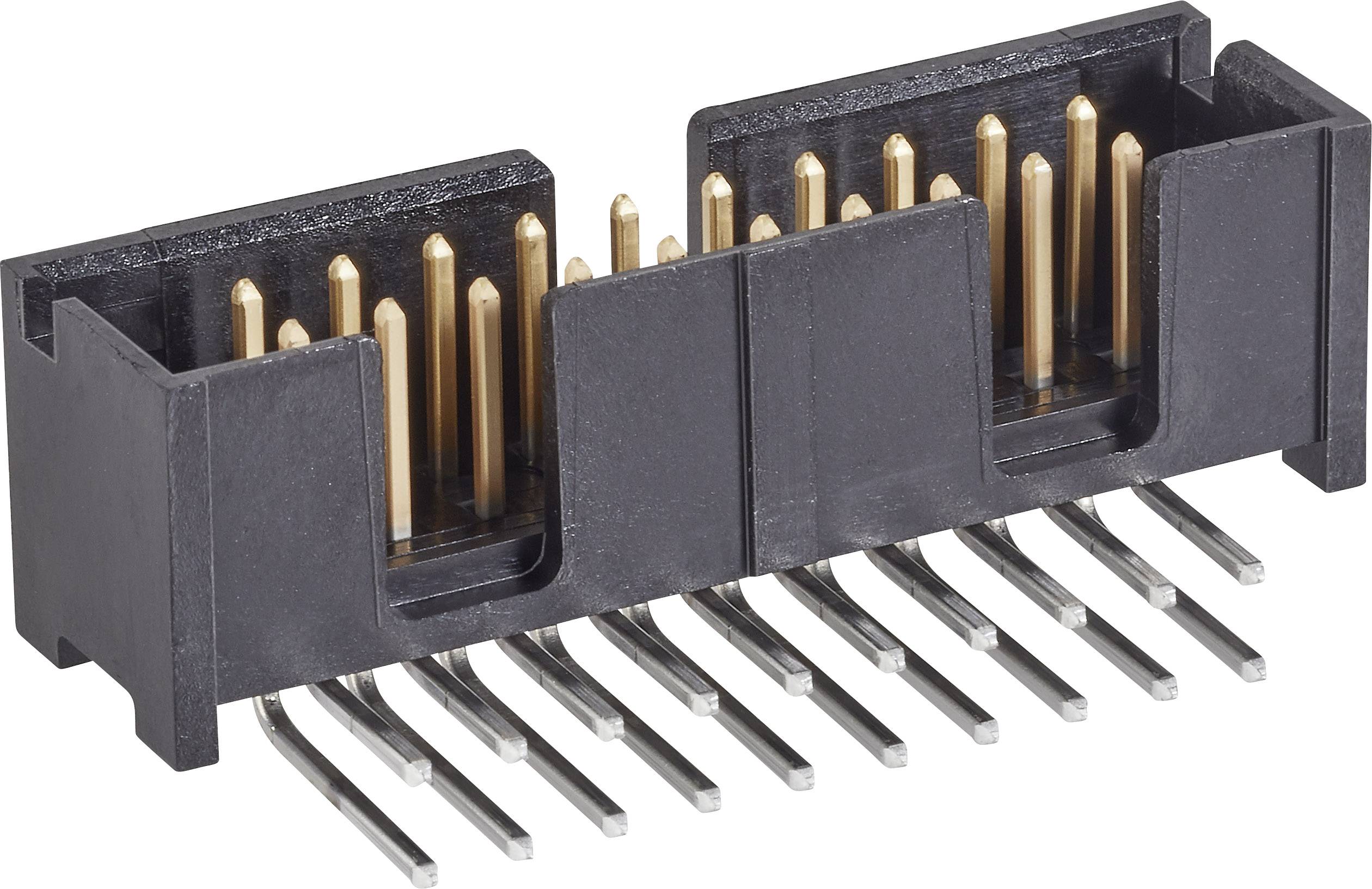 TE Connectivity 5103310-8 З’єднувальна планка Розміри решітки: 2,54 мм Кількість контактів: 40 Кількість рядів: 2 1 шт.