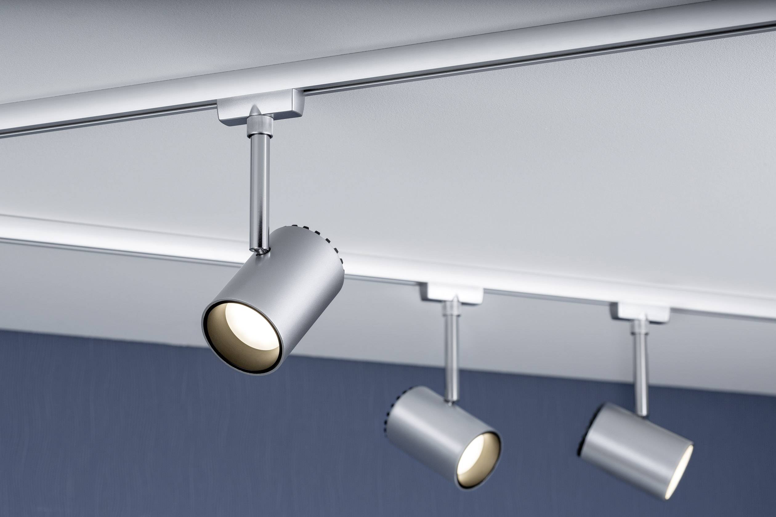 Світлодіодний високовольтний рейковий світильник Paulmann Shine 95273, вбудований, 5 Вт, хромований (матовий)