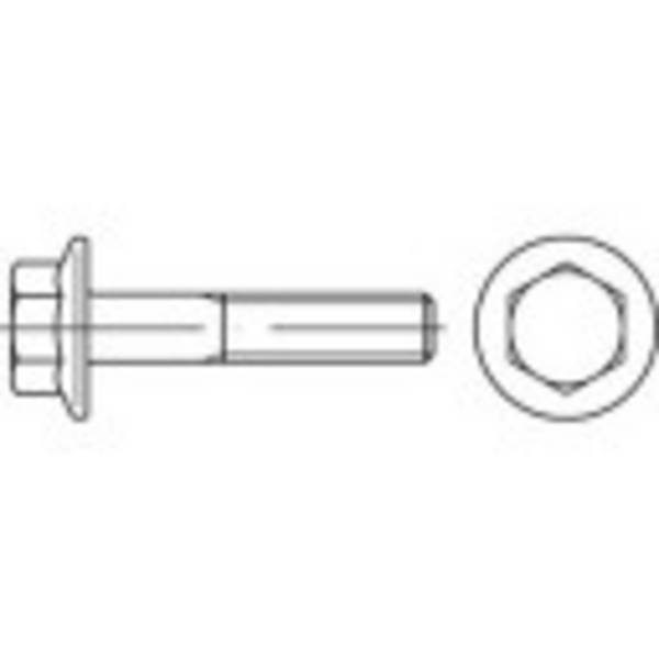 Śruby z łbem sześciokątnym z kołnierzem TOOLCRAFT 148380 M14 40 mm 50 szt.