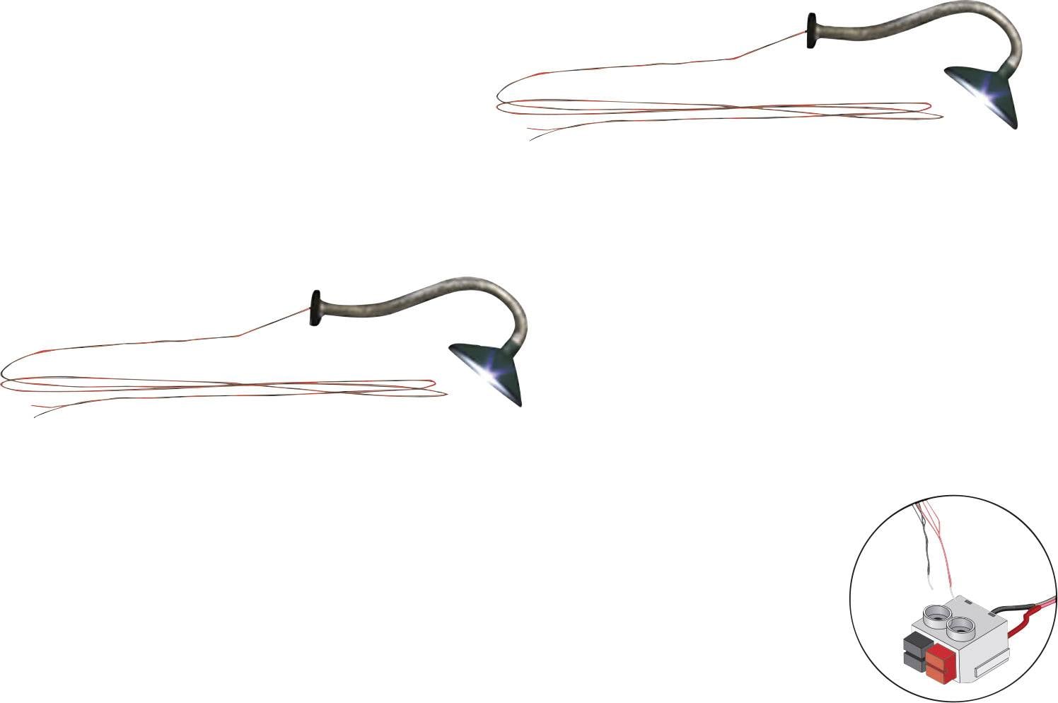 Настінний ліхтар Woodland Scenics H0 WJP5654, 2 шт.