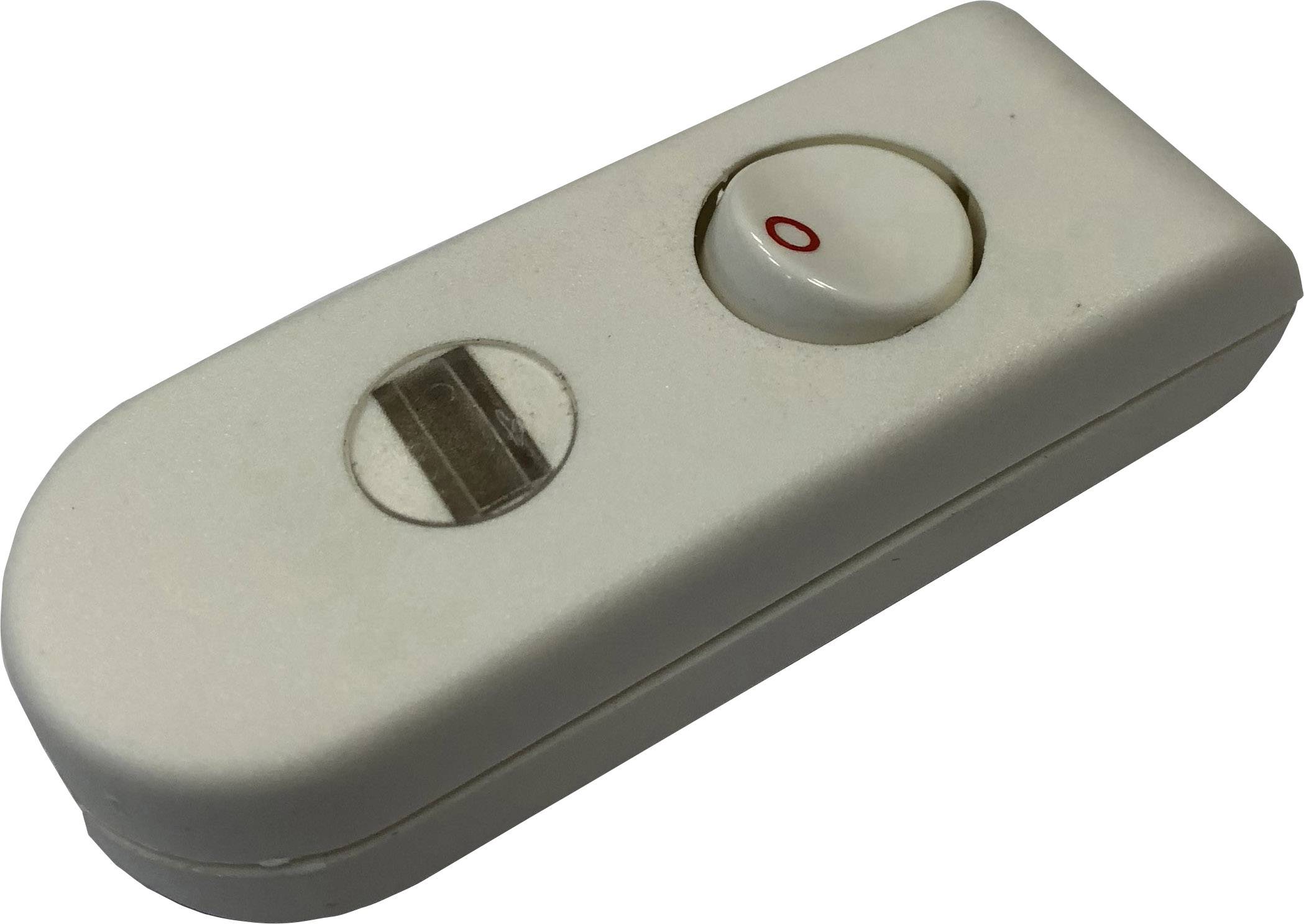 interBär 8093-108.01 Кабельний вимикач білий 1 x ввімкнено/вимкнено 2 A 1 шт.