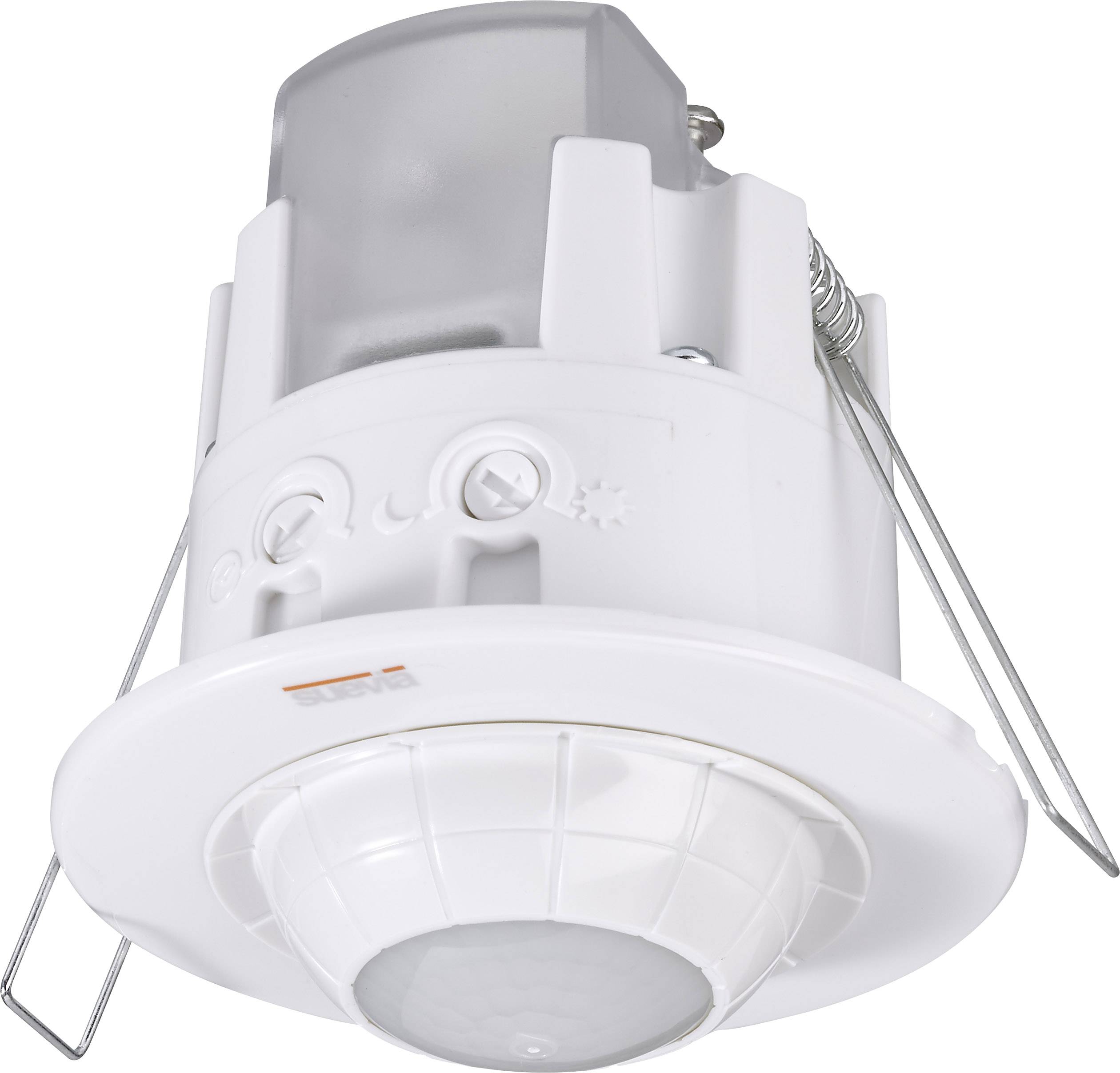 Датчик руху Suevia SU136012, 360°, IP20, вбудований, стельовий, білий