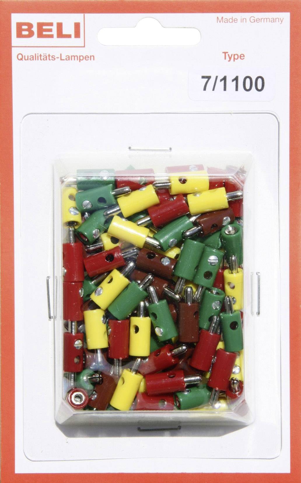 BELI-BECO 7/1100 Мініатюрний штекер типу «банан» чоловічий, 1 комплект