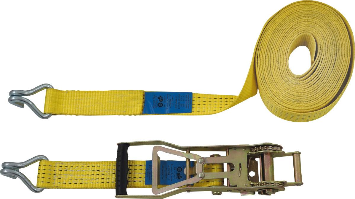 Petex 43193019 Двосекційний натяжний ремінь Тягове зусилля кріплення LC (окреме / пряме) = 2500 даН (Д x Ш) 10 м x 50 мм Довгий ва