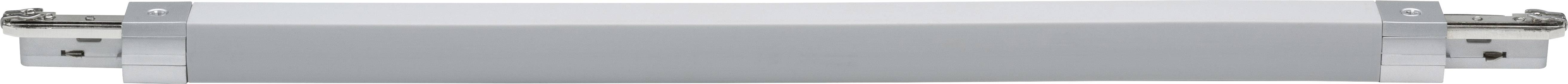 Szary cylindryczny pręt z metalowymi nakładkami na końcach. Może być elementem maszyny lub urządzenia.