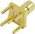 Złocony, prostokątny wtyk współosiowy z czterema stykami, często stosowany w zastosowaniach antenowych i radiowych.
